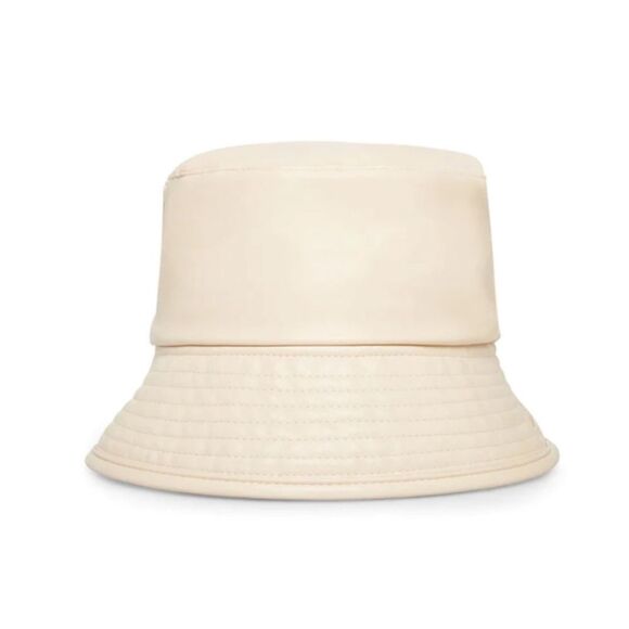 NWT Steve Madden Women's Reversible Plaid Bucket Hat Cream Fabric. One size - Picture 5 of 10